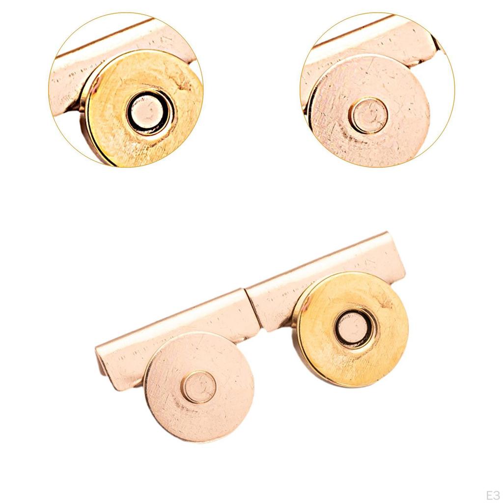24 Stück Knopf, Taschenbeschlag Verschluss Bastelbedarf, DIY Metallknöpfe Druckknopf für Geldbörsen und Tragetaschen,