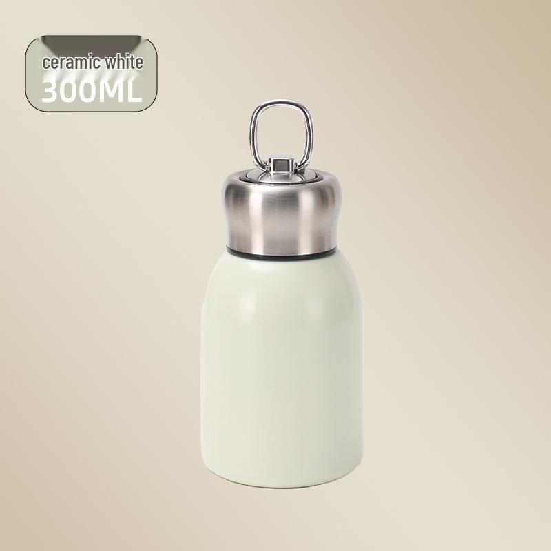 Premium Mini Chubby Stainless Steel Water Cup with Custom Logo & Handle 300ml
