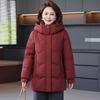 Hooded Mid-Length Down Jacket for Women: Stylish Winter 2025 Cold Protection Coat