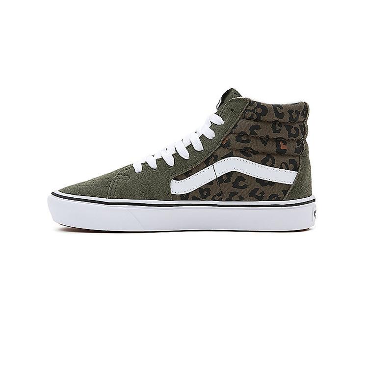 Vans Sk8 Comfycush Leather High Top Skate Shoes Unisex Sneakers Green VN0A7TNOKCZ