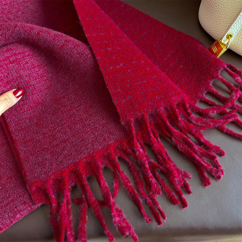 Luxury Brand Cashmere Women Plaid Scarf Winter Warm Shawl and Wrap Bandana Pashmina Female Foulard Square Thick Blanket Poncho