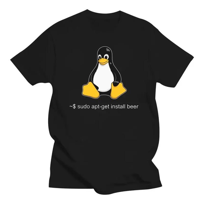 Divertida Camiseta Linux Sudo Get Me A Beer Para Hombre De M S