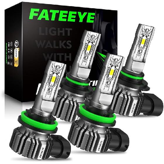 H11 9005 LED Light Bulbs 40000LM 6500K High Beam Low Beam Bulb LED Fog Light Kit, 1:1 Size, Plug And Play, Fog Bulbs A700-F1US-1105