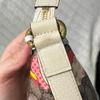 [Pre-Owned] Ophidia Valentine's Day Collection Heart Apple Pattern Logo Leather Dumpling Bag Half Moon Crossbody Shoulder Bag - Very Good #1SAFR72