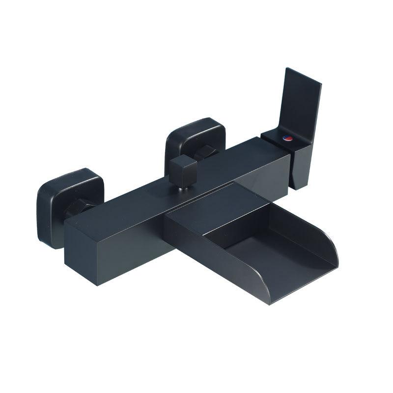 

Tuqiu Матовый золотой комплект для ванны и душа, настенный серый смеситель для ванны, смесители для ванны и душа с холодной и горячей водой из латуни