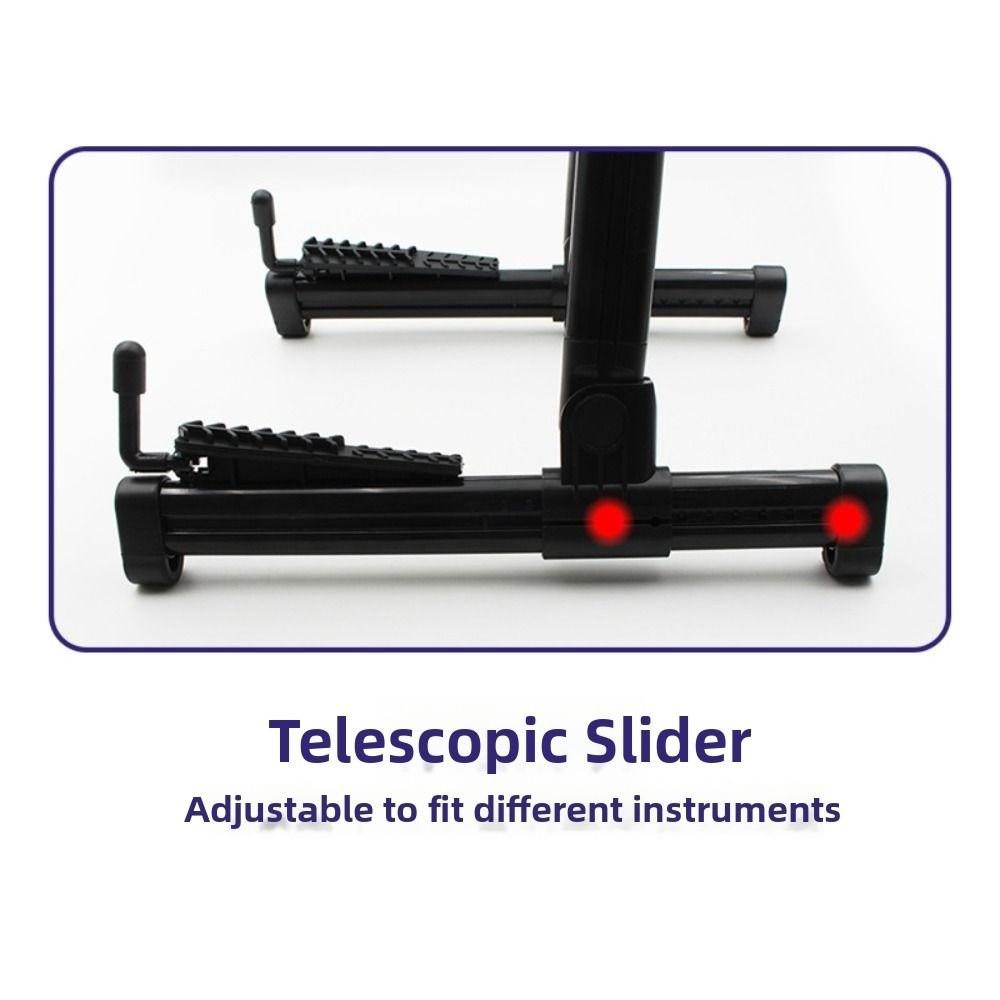 A-Frame Foldable Guitar Stand Adjustable Guitar Support Bracket Guitar Display Holder  Household