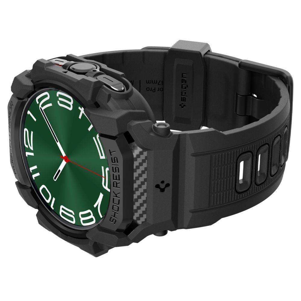 Spigen Rugged Armor Pro Samsung Galaxy Watch Ultra (47 Mm) Matte Black