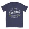 Pánské tričko Buen Camino De Santiago Compostela Peregrino Vintage bavlněné tričko s krátkým rukávem tričko s kulatým výstřihem topy