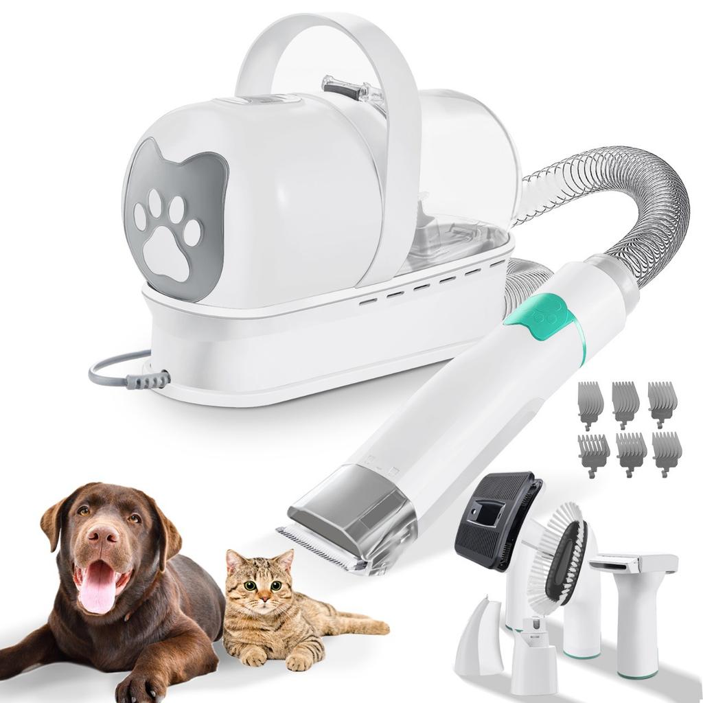 New 7-in-1 Multi-functional Pet Hair Trimmer, Dog and Cat Vacuum Set, Vacuum Trimming and Shaving Machine
