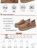 Women's British Style Retro Leather Flats - Casual Spring/Autumn Shoes