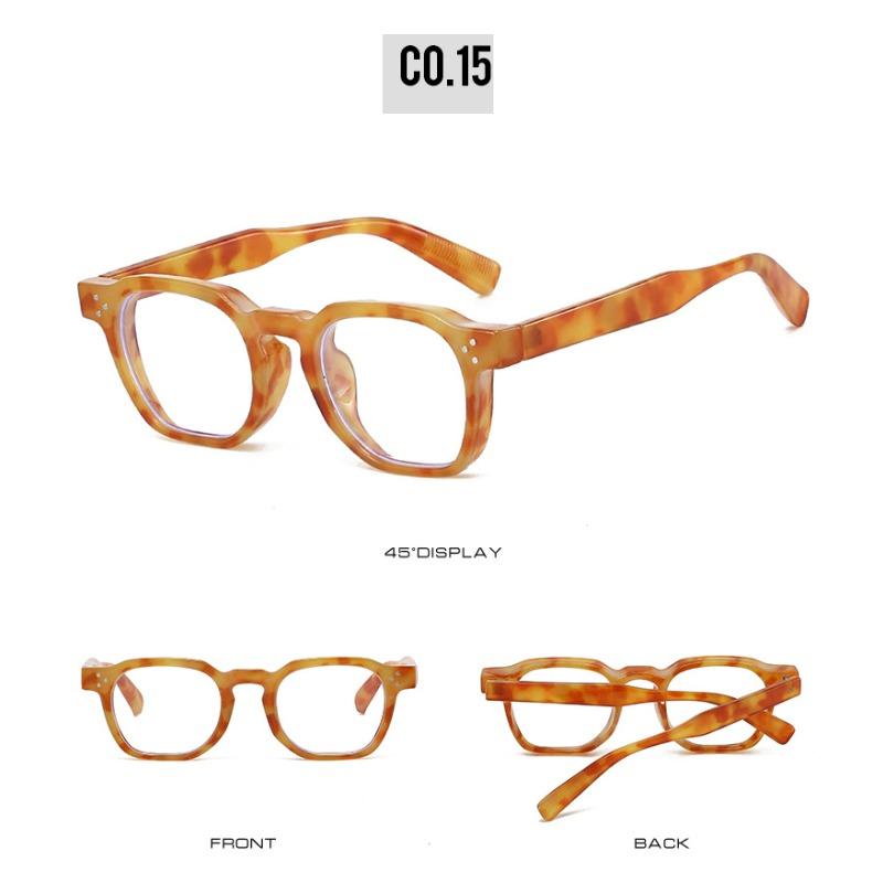 Fashion Vintage Rivet Round Sunglasses Women Men Luxury Leopard Sun Glasses Anti Blue Light Eyeglasses UV Protection Goggles