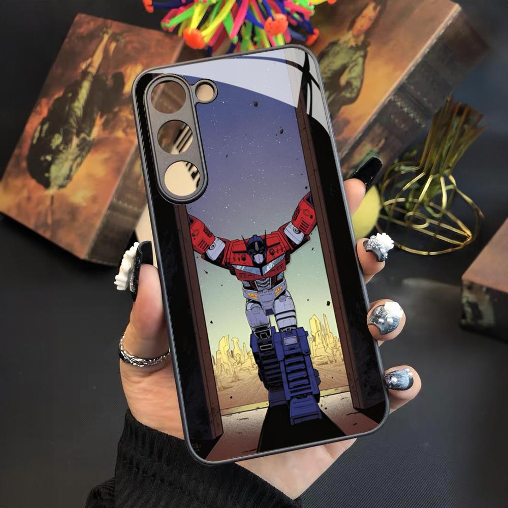 Transformers Phone Case for Samsung Galaxy S24 S23 S22 S21 S20 A24 A34 A54 A53 Note20 M54 Fe Ultra Plus Glass