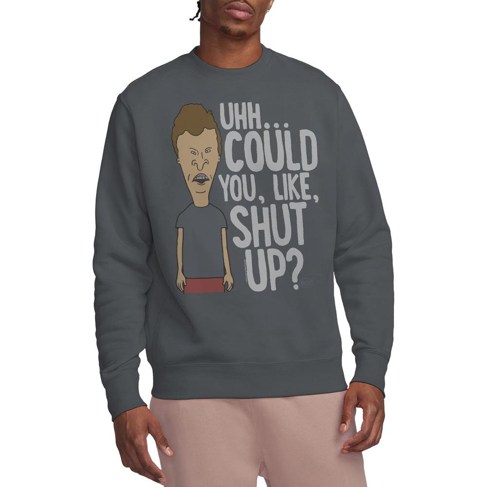 Beavis & Butthead Unisex Adult Could You Like Shut Up? Sweatshirt