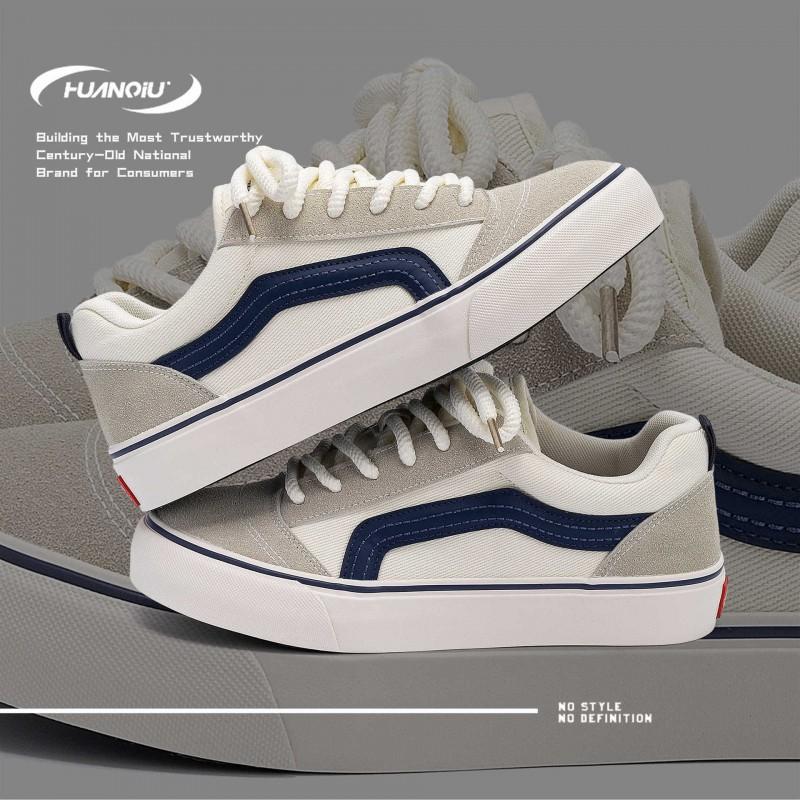 Kids Shoes Mens Casual Canvas Sneakers Low Top Lightweight Slip-On Style Comfortable Round Toe Fashion Streetwear Shoes