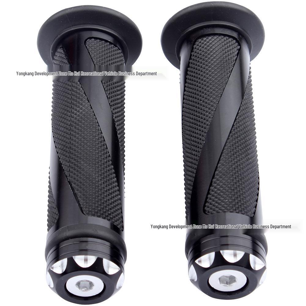 Aluminum Handlebar Grips & Throttle Tube for Honda, Suzuki, Yamaha, Kawasaki Motorcycles