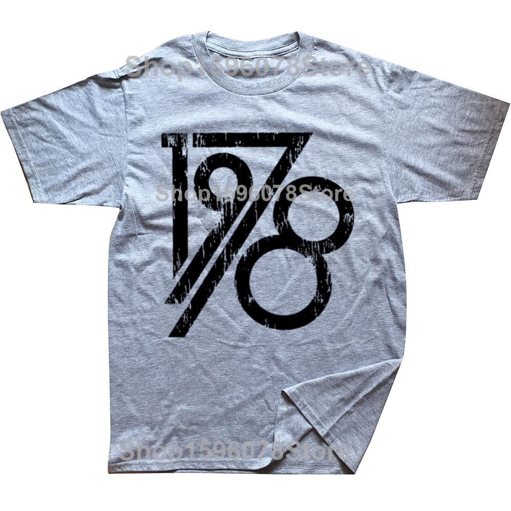 Funny Retro Vintage 1978 Birthday Gift T-Shirts for Men Crewneck 100% Cotton T Shirt Short Sleeve Tees Birthday Present Clothes