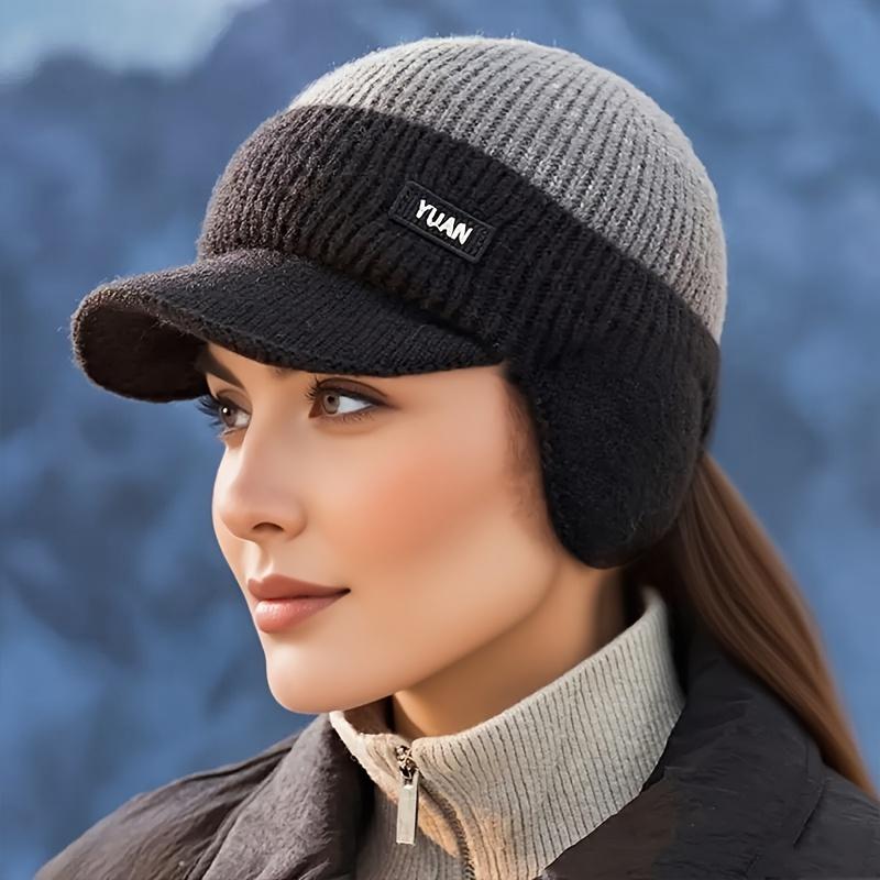 Comfortable and Warm Hat Suitable for Both Men and Women, Winter Warm Ear Protection Baseball Cap Suitable for Outdoor Winter Hat