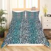Pink Leopard King Queen Duvet Cover Girly Glitter Bedding Set Cheetah Skin Pattern Quilt Cover 2/3pcs Polyester Comforter Cover