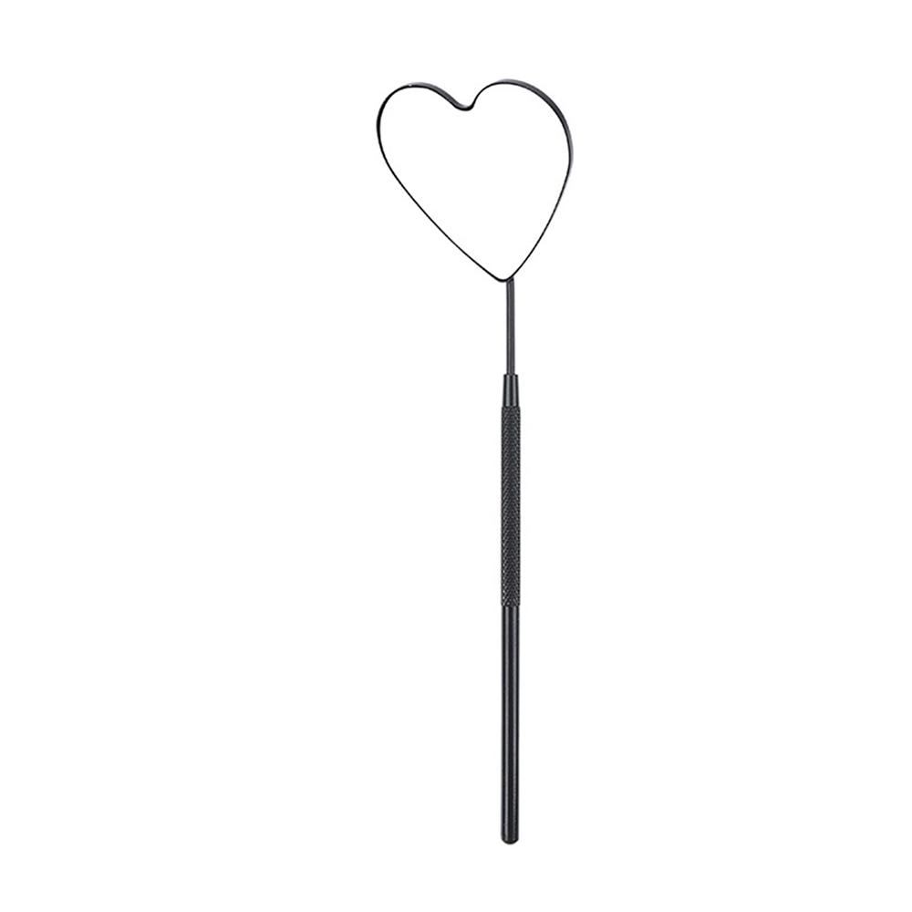 1 st Lösögonfransar Spegel Fäst Vid Ögonfransinspektionsspegel Hjärtsformad Långt Handtag Förstorande Kosmetiskt Verktyg