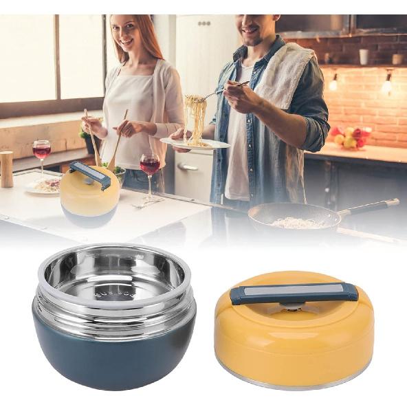 Haofy Boxes, 0.8L Stainless Steel Thermal Lunch Box 2 Layer Insulated Lunch Containers Vacuum Insulated Food Jar