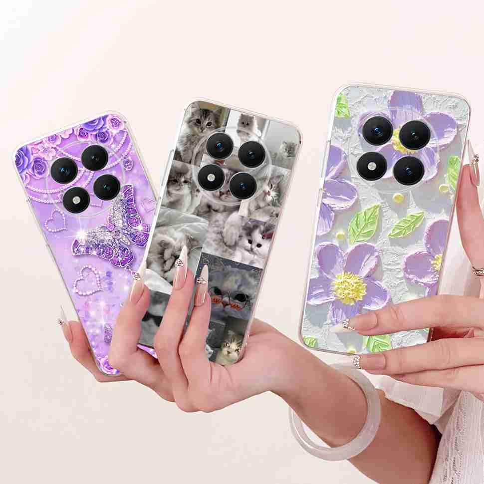 Für Xiaomi Redmi Note 15 Pro Plus ProPlus 5G Hülle Blume Cartoon Hülle Weiche Silikonhülle Für Redmi Note 15 Pro+ Hülle