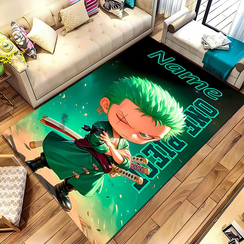 Custom personalization Zoro the Pirate King Area Rug - Perfect For Kitchen, Bathroom,Laundry Room Decor Large Size Available,Gift All Seasons