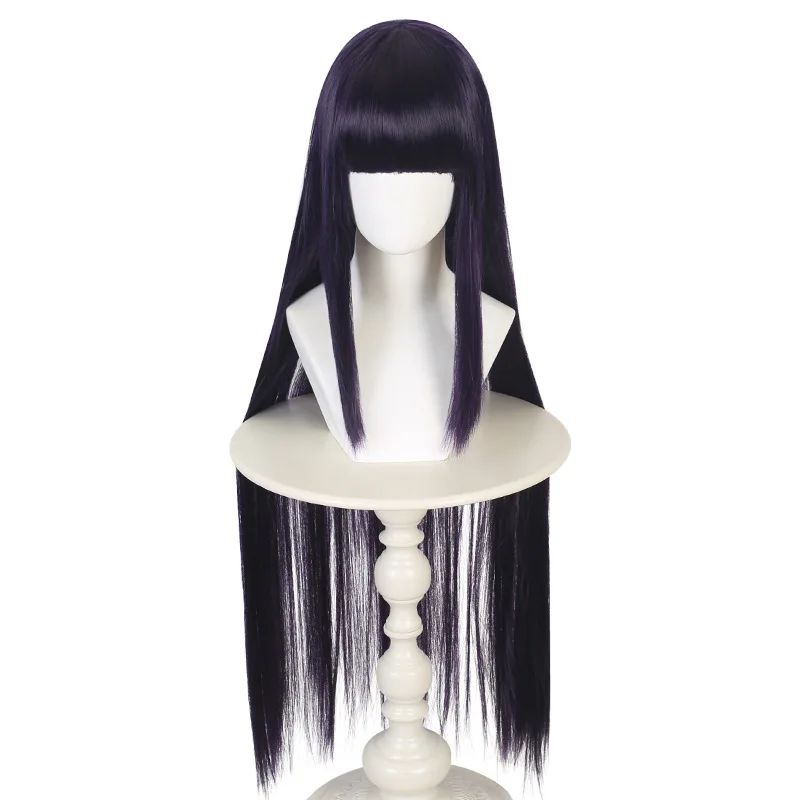 

Аниме Хьюга Хината Косплей Костюм Парик Толстовка Брюки Ажурная сетка Высокий карман для ног Cos Convention Ежедневное использование Подарок one size чёрный