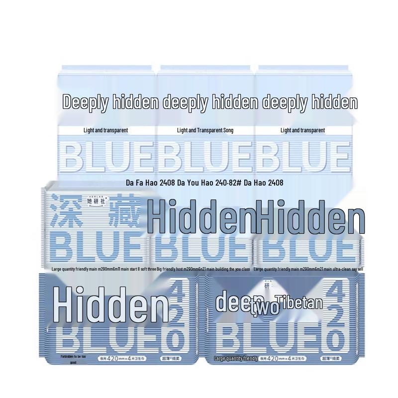 Herlab Deep Hidden Blue Sanitary Napkins - Day & Night Pack