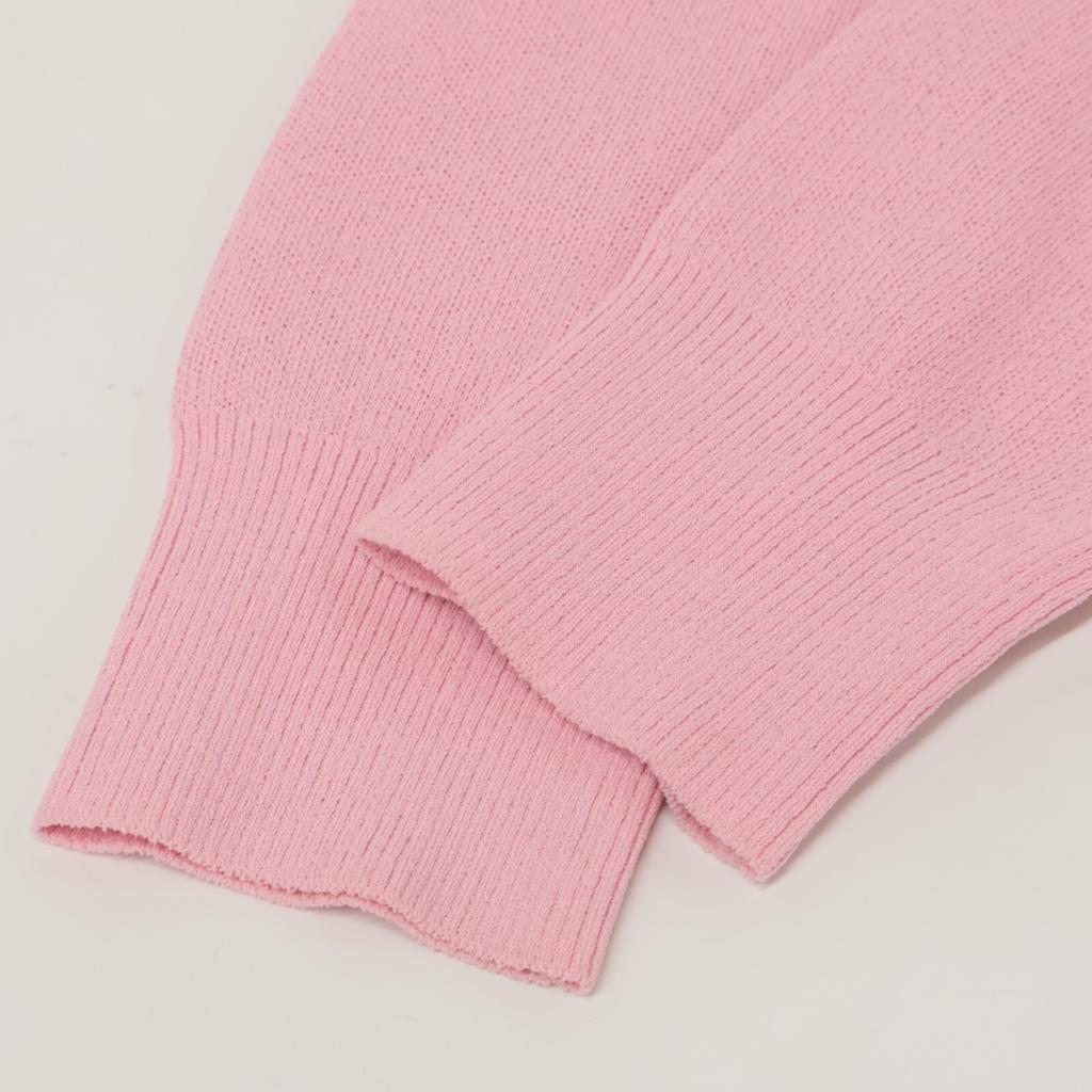 LEMONPLET Pink Knit Pullover Parka Tops ONESIZE pinkUsed