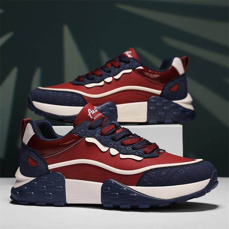 Four Seasons Hot Selling Fashion Casual Walking Shoes Non-slipWear Resistant Thick Soled Sneakers for Men Versatile Tennis Shoes