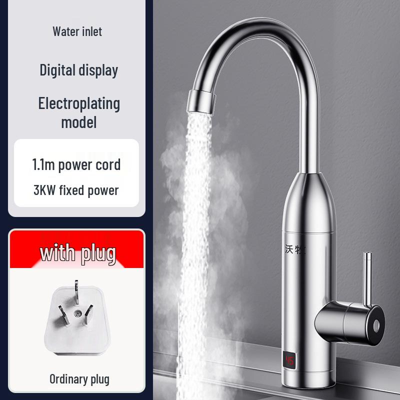 Instant Heat Electric Water Faucet - Quick Heating, Temperature Controlled for Kitchen Use