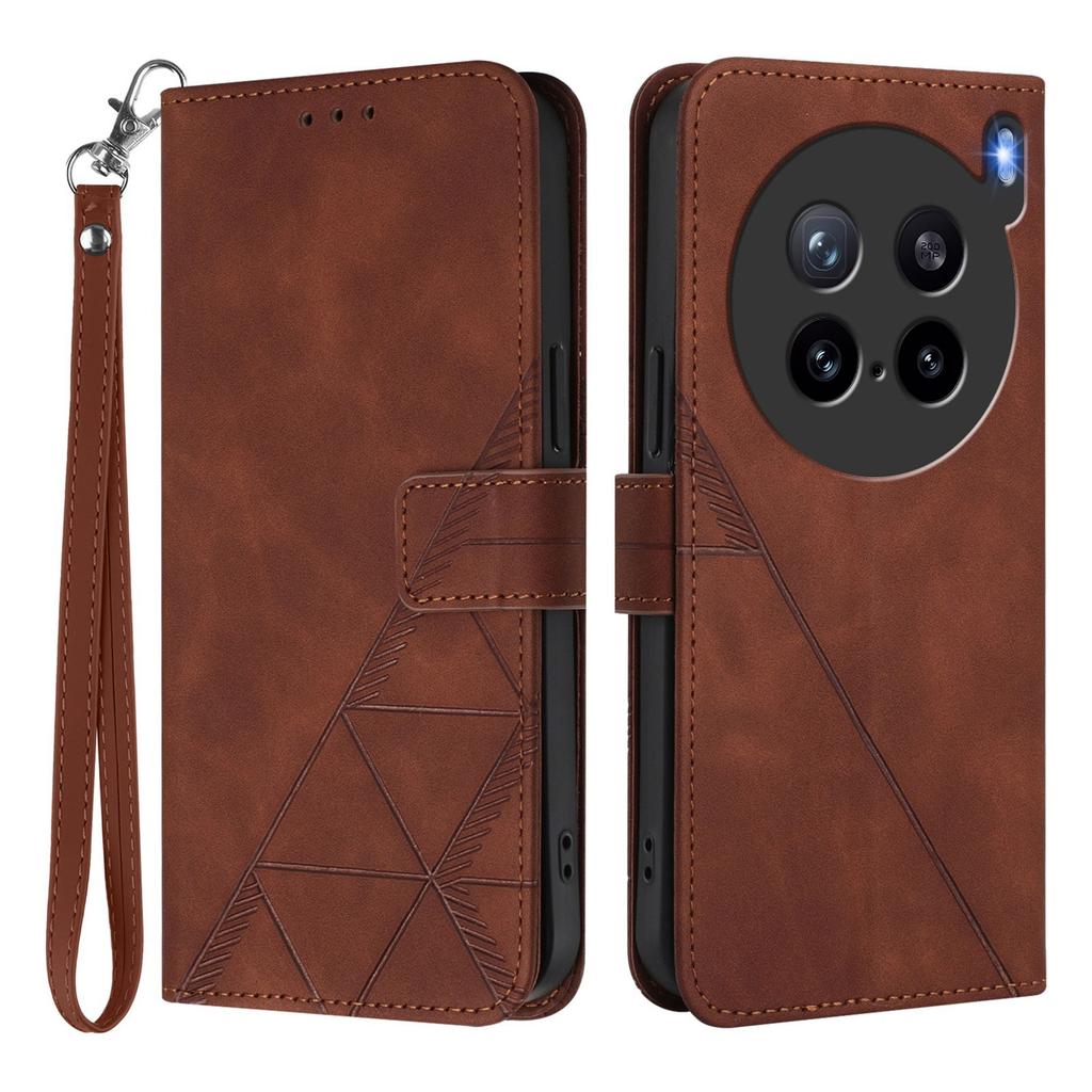 For Vivo X200s 5G Leather Case with Hand Strap Wallet Stand Phone Cover