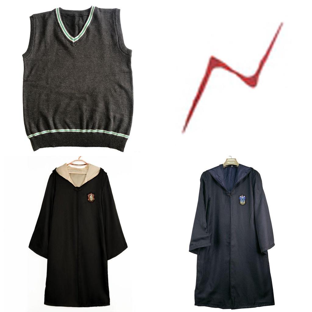 Harry Potter Kostüm Hogwarts Erwachsener Kind Robe Umhang Weste Mit Atmungsaktivem Stoff Und Exquisiter Naht Für Halloween Cosplay