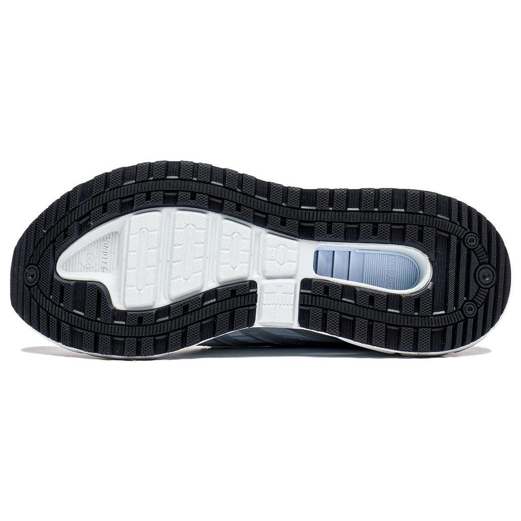 Li Ning Yixing 5 Fabric Synthetic Leather Non-Slip Wear-Resistant Low-Top Casual Shoes Women Sneaker White Gray Blue AGLT026-4