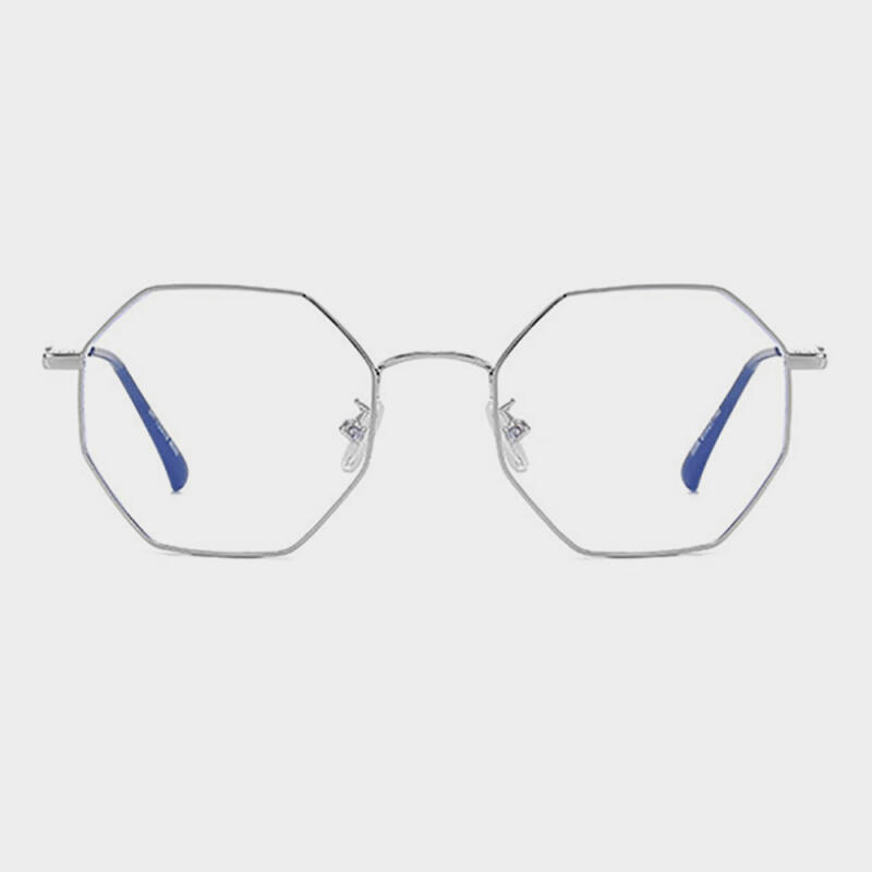 NeoRetro B2038 C2 Silver Blue Light Blocking Glasses