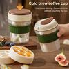 2-in-1 Ice Coffee Tumbler with Built-In Ice Cube Tray Portable Leak-Proof Cold Cup for Summer BPA-Free PP Easy-Release Ice Mold