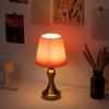 LED Retro Ironwork Golden Desktop Lamp With USB Plug  Three Color Stepless Dimming Bedside Touch Creative Bedroom Lamp