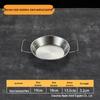 Gold Thickened Stainless Steel Seafood Plate with Handles - Korean Style for Crawfish, Fries, Fried Chicken, and Rice.
