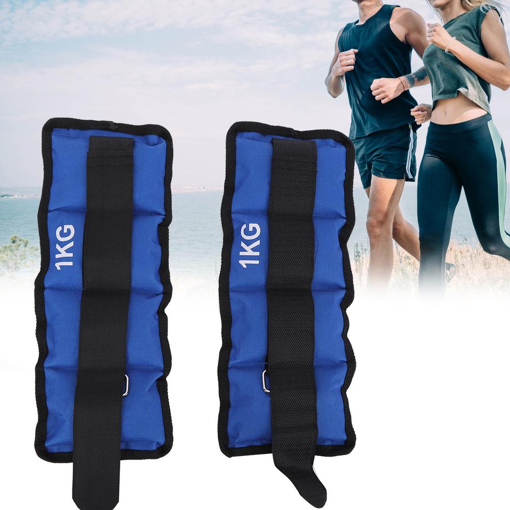 2Pcs Leg Ankle Wrist Sand Bag Weights Strap Strength Training Equipment for Gym Fitness Yoga Running