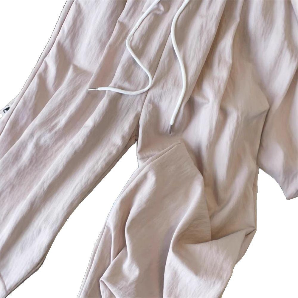 2025 Spring French High-Waist Lace Wide-Leg Casual Floor-Length Pants