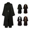 Obi-Wan Kenobi Star Wars Jedi Roucho Kostým Set s Páskem a Světelným Mečem pro Dospělé Děti Cosplay, Halloweenský Oblek