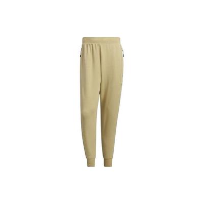 Solid Color Logo Jogger Knit Pants Men Bottoms Khaki IP4913