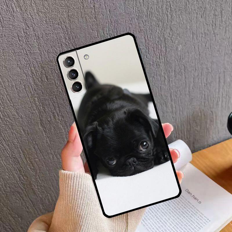 Funny French Bulldog Back Case For Samsung Galaxy S23 Ultra S20 S21 FE S9 S10 Plus Note 10 20 S22 Ultra Coque