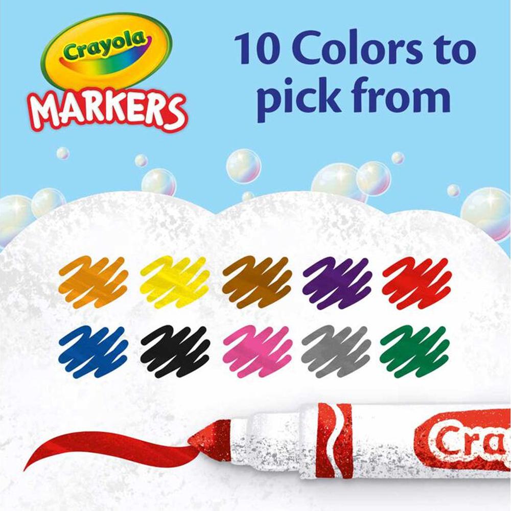 Markery Z Szeroką Końcówką Kolorowe Szkolne Markers Crayola 10 Kolorów
