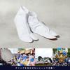 Thin Tabi White for Women Numbered [Ai-Ai] Rubber-Soled Boots, (14-20cm), Children, Kids, Dancers, Drummers, High-Altitude Work, Gardening, (JP, Size,