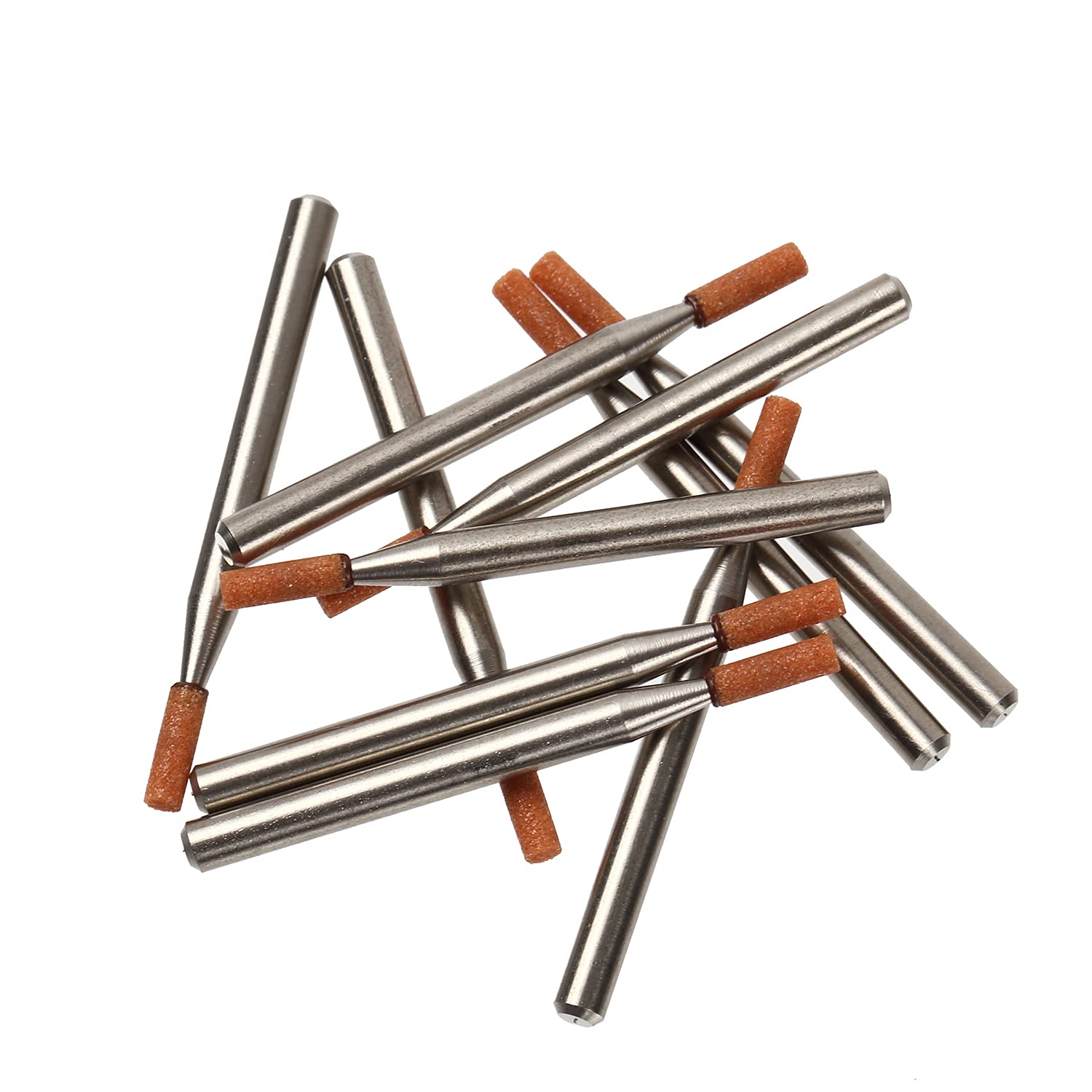 

Vitrified Shaft Grindstone WA Polishing Grinding Tool Monopa! 10-Pack (#120 2×7×3 Cylindrical)