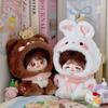 20cm Plush Doll Clothes Animal Onesie Outfit, Cute Fox & Bunny Costume for 20cm Cotton Dolls, Universal Doll Clothing Accessorie