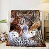 Night Owls In The Moonlight Blanket Flannel Blanket Throw Blanket Sofa Cover Blanket Soft Premium Blanket Picnic Blanket Tv Blanket Gifts