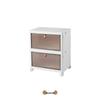 Large Capacity Folding Storage Cabinet with Wheels - Multi-layer Organizer for Snacks & Clothes