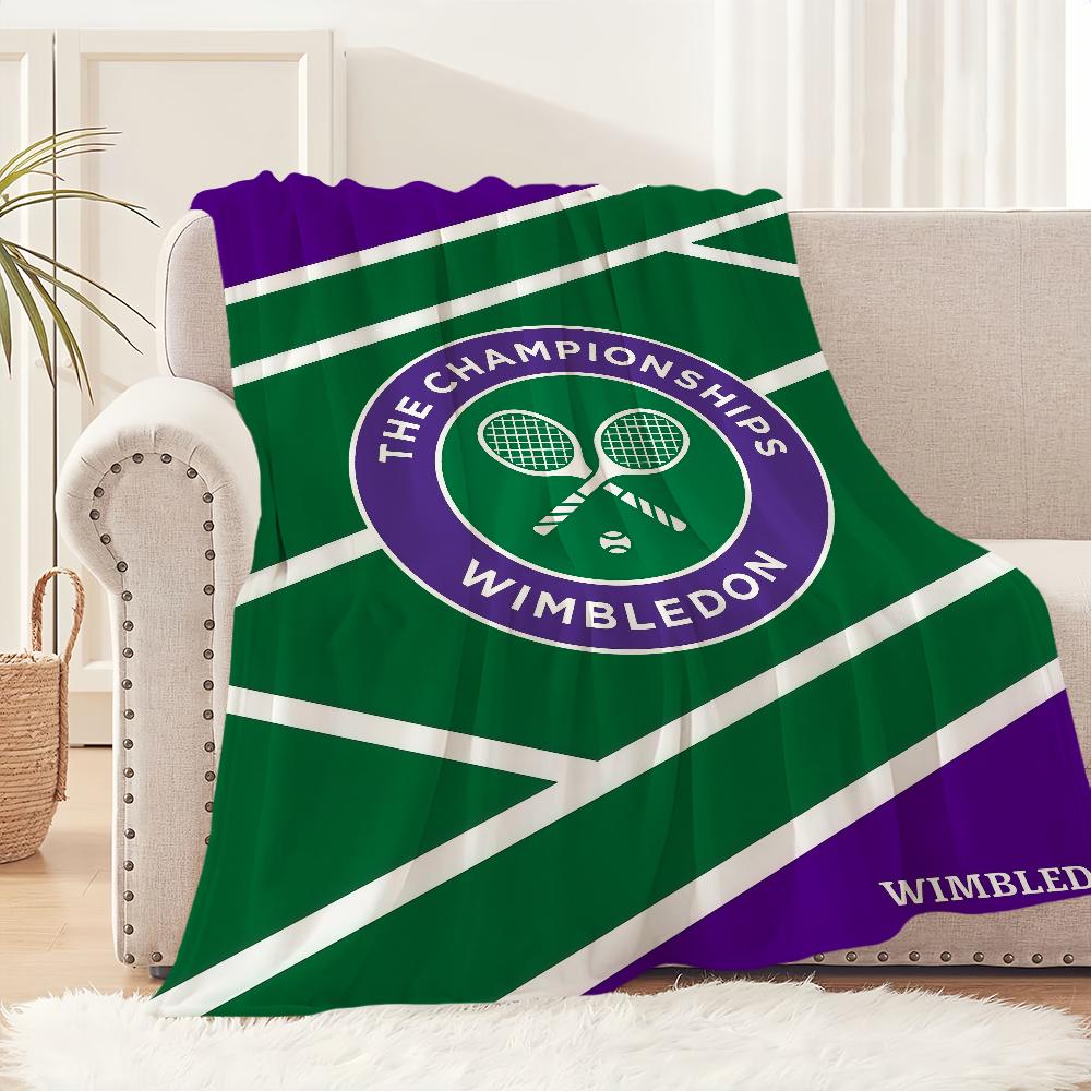 Arte sportiva fresca W-WimbledonS C-Campionati Calda coperta in flanella morbido peluche per divano soggiorno camera da letto regalo da viaggio